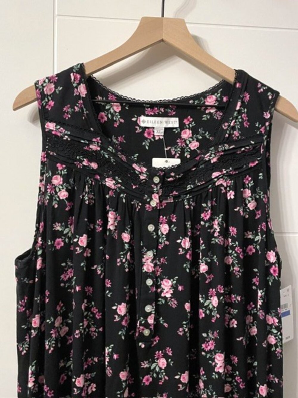 NWT Eileen West Moonlit Posy Modal Chemise Floral Nightgown Winter Bouquet XL - Picture 6 of 16